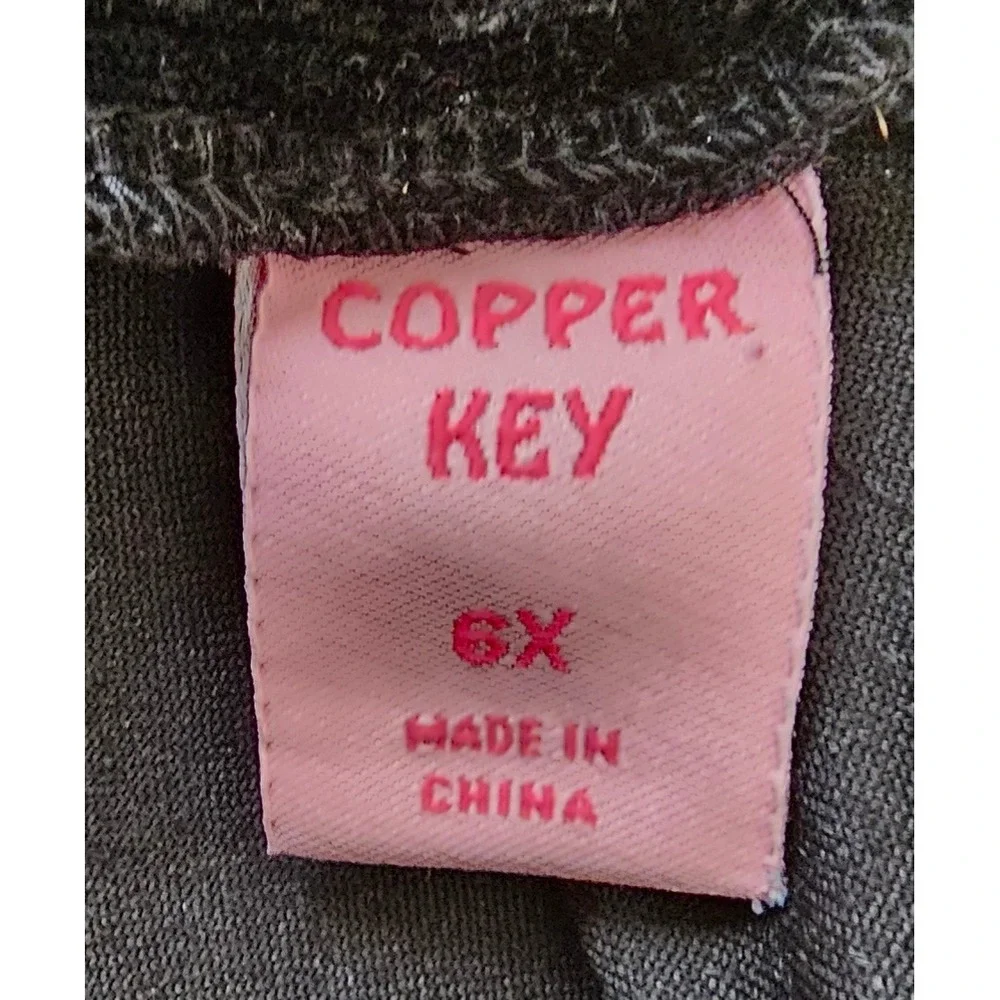 Copper‎ Key Girls Black Velvet Lace Peter Pan Collar Dress 6X